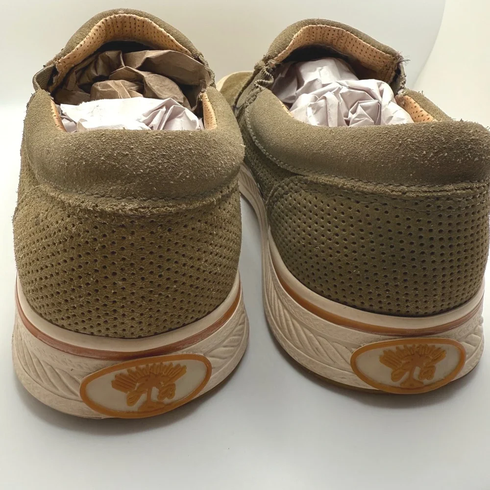 Tommy Bahama Speakeasy Dark Khaki Perforated Slip On Loafer Casual Shoes‎ Size 7